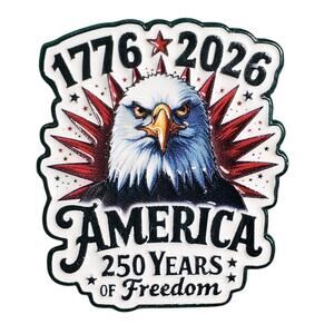250 Years of America USA Anniversary Pin Enamel Pin - 1"
